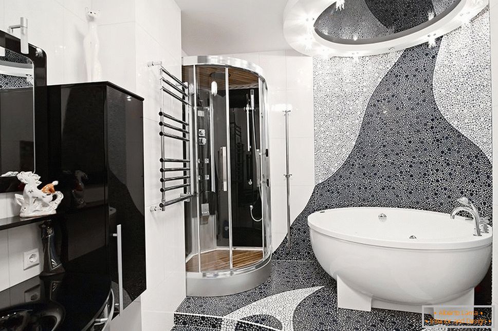Дизайнерски интериор в банята