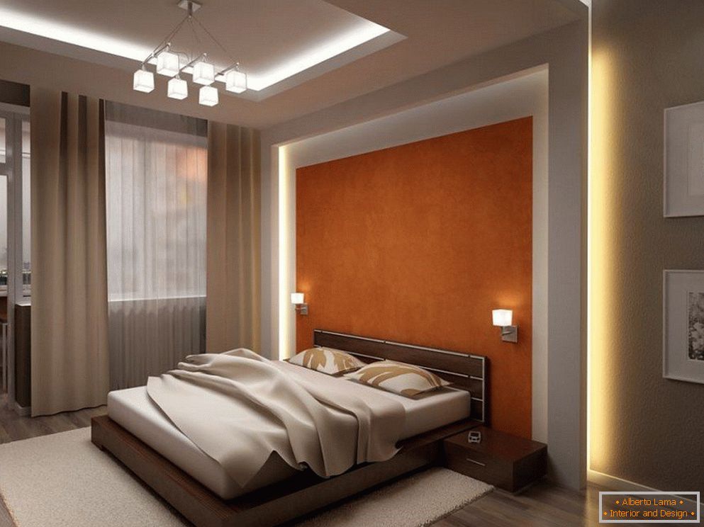 Спален дизайн със светлина