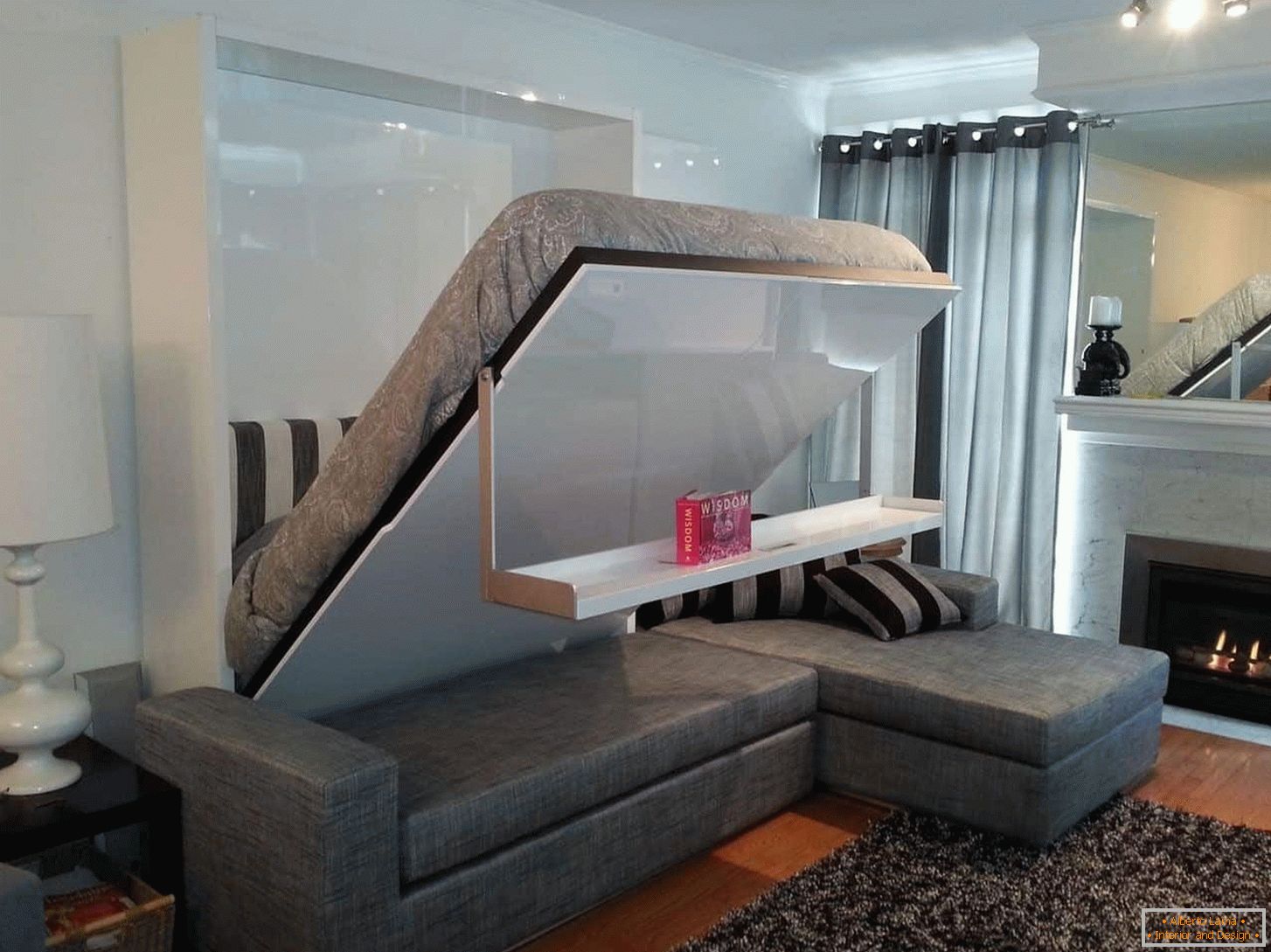 Разтегателен диван, комфортен трансформатор за комбиниран хол и спалня