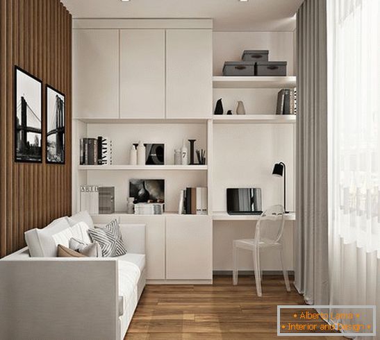 интериорен дизайн на двустаен апартамент, снимка 9