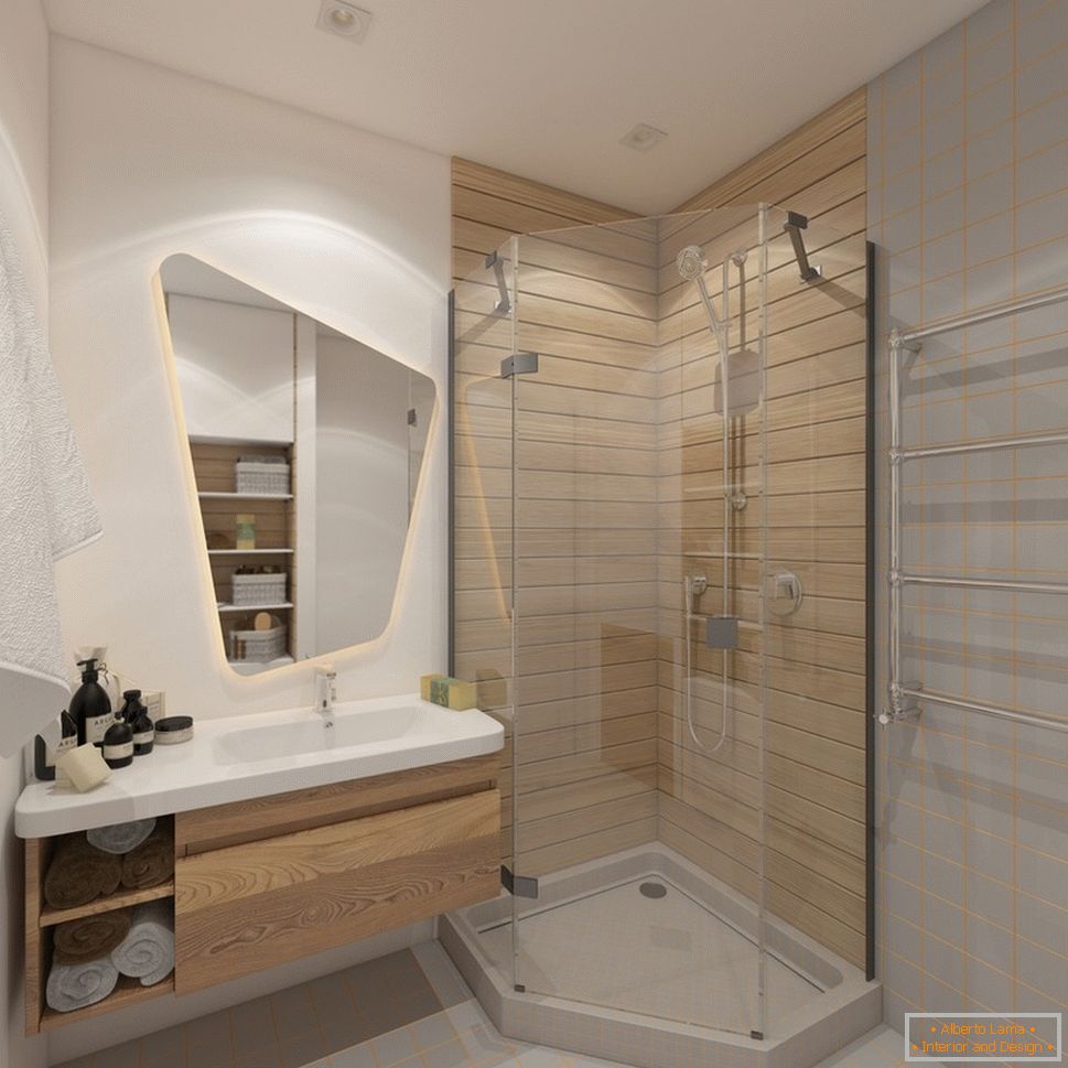 Интериорен дизайн на банята в еко-стил