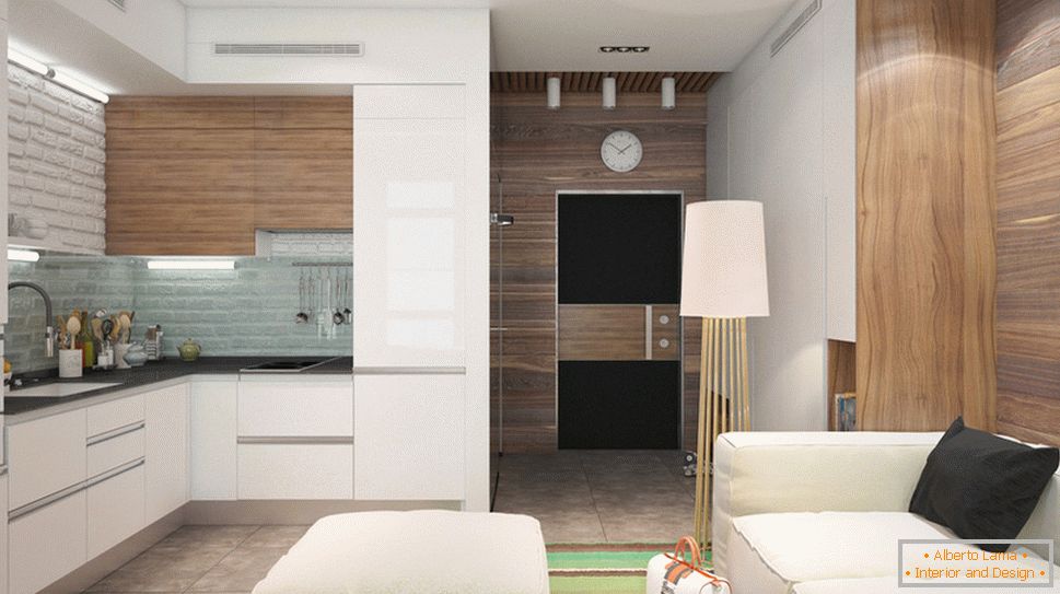 Интериорен дизайн на малък апартамент в светли цветове - фото 5