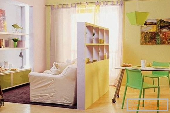 интериорен дизайн на малък едностаен апартамент, снимка 25