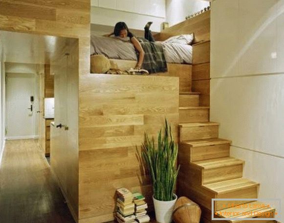 интериорен дизайн на малък едностаен апартамент, снимка 33