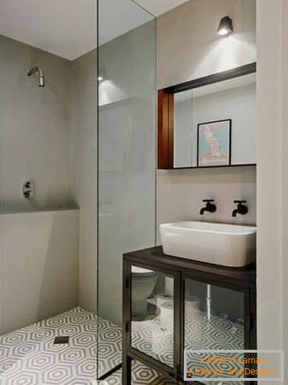 Стилен дизайн в малка баня