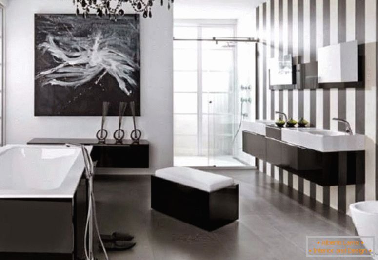 modern-баня-интериорен дизайн-black-and-white-sophisticated-look