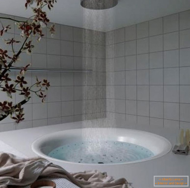 shower-bathtub-баня-интериорен дизайн