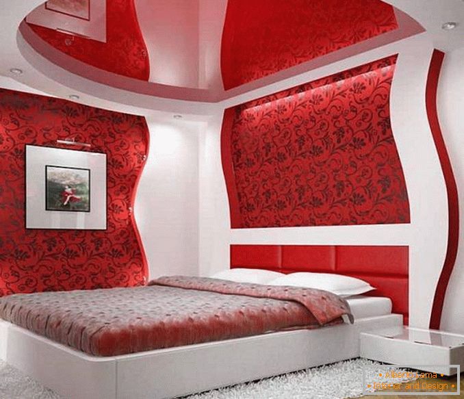 червена бяла спалня, снимка 14