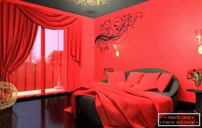 черно-червена спалня, снимка 19