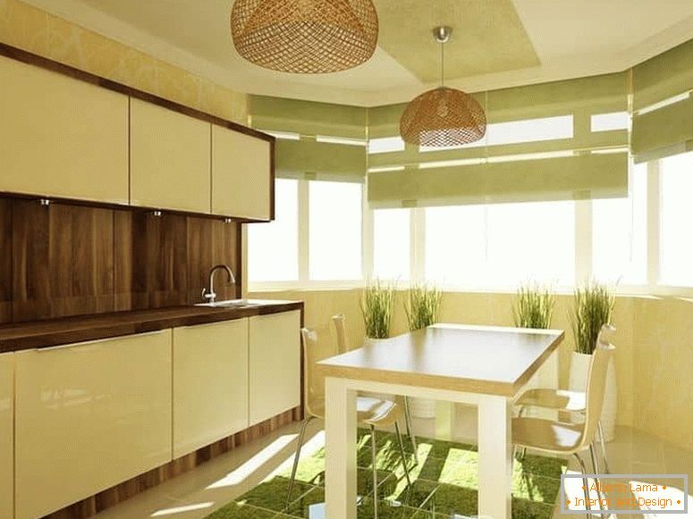 Кухня с прозорец в еко-стил