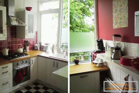 Дизайн на малка кухня в Хрушчов - 7 квадратни метра