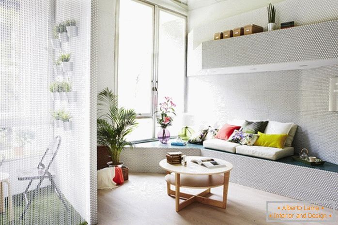 Озеленяване в дизайна на малък апартамент