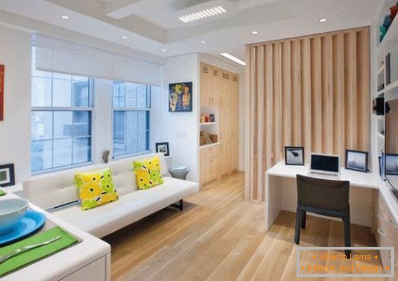 Красив дизайн на едностаен апартамент с площ от 40 кв.м.