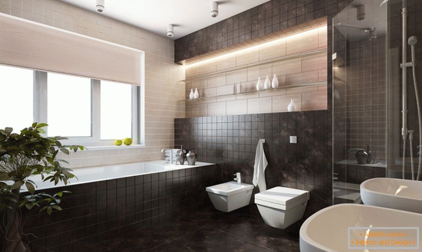 Интериорен дизайн на банята от студио ABC House