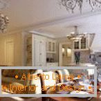 Луксозна интериорна кухня-хол