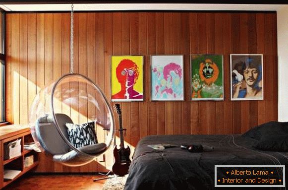 Спалнята на тийнейджър в стила на 60-те