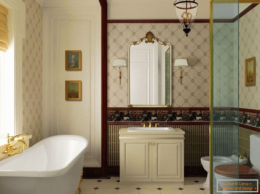 Банята е в бароков стил