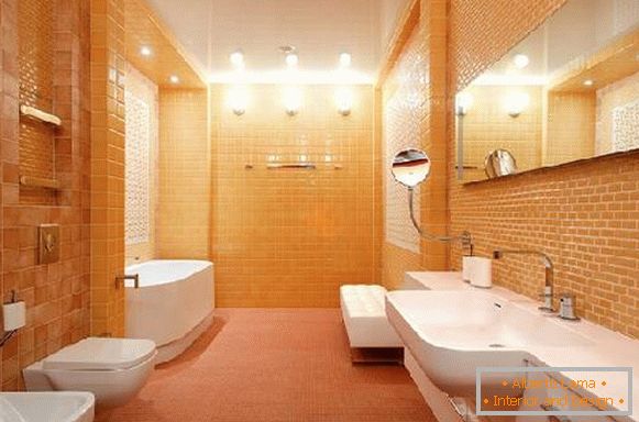 дизайн на тясна баня заедно с тоалетна, снимка 36