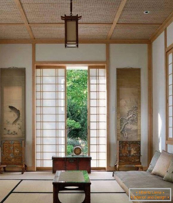 Екзотичен дизайн на интериори в етническия стил на Япония
