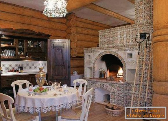Руски етнически стил в интериора - снимка в частна къща