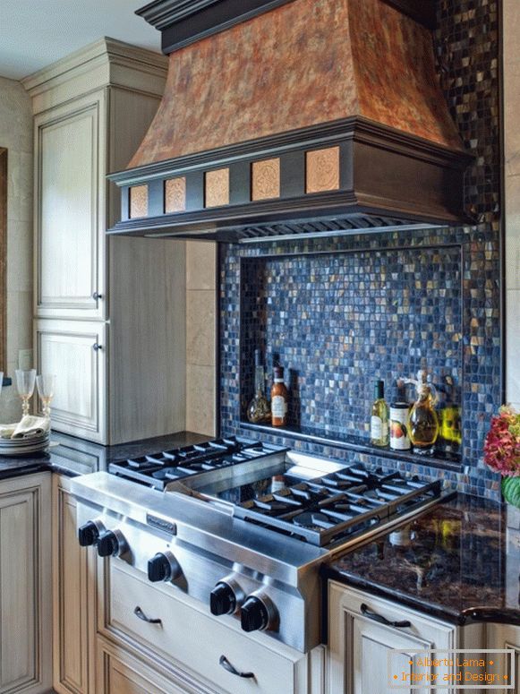 Кухненска престилка с мозайка от плочки