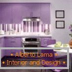 Светло лилава кухня