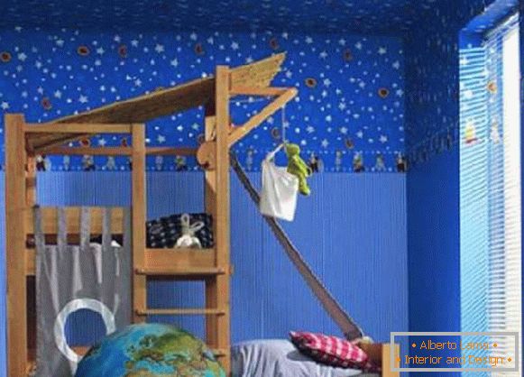 космически тапети в детска стая, снимка 33