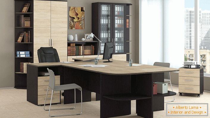 Кабинет мебели - простота, скромност, функционалност и практичност в офиса.