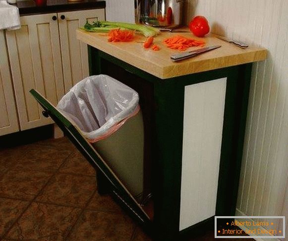Как да поставите боклук в кухнята