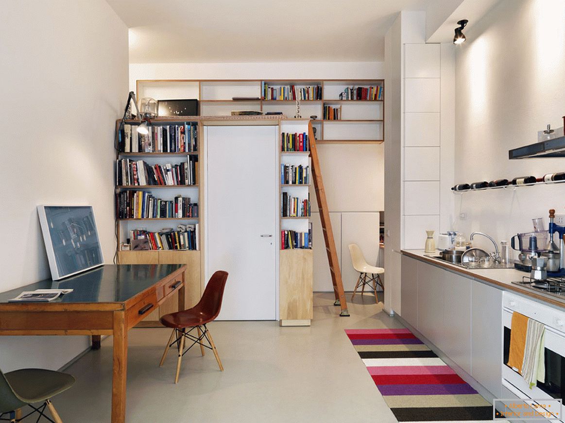 Идеята за кухненски интериор за малки апартаменти