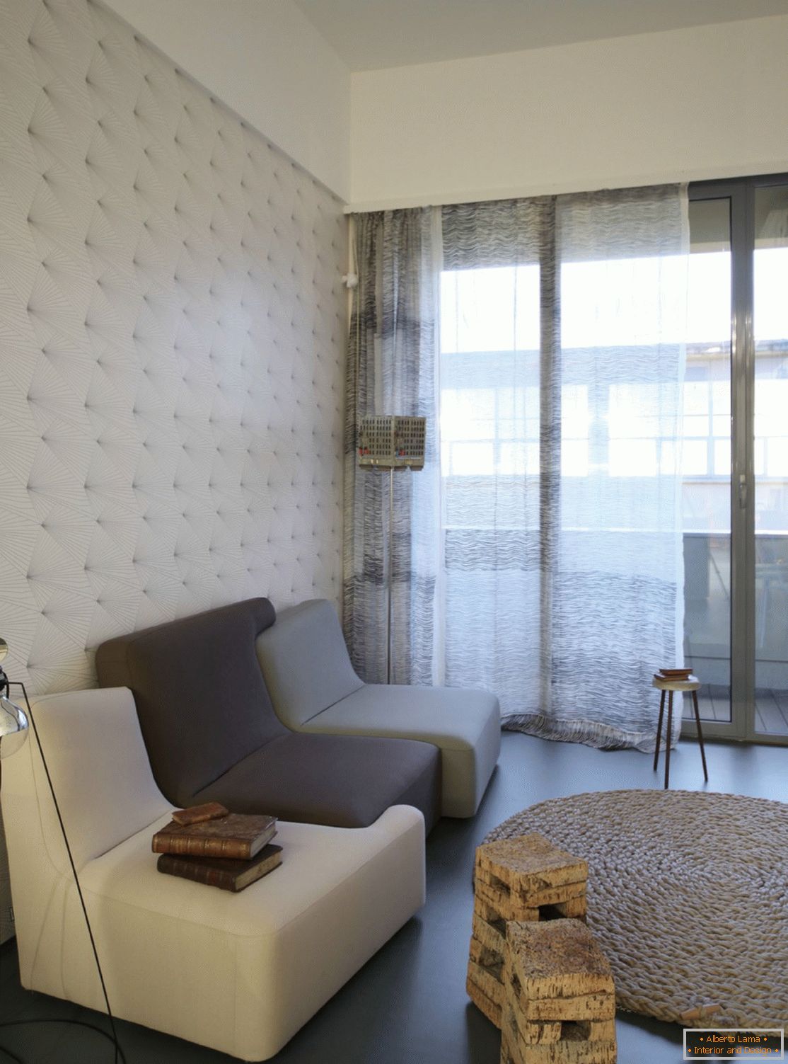 Интериор на малък апартамент в Торино, Италия