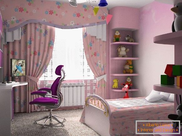 интериор на детска стая за момиче 8 лет