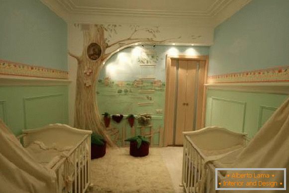 интериор на детска стая с две легла, снимка 49