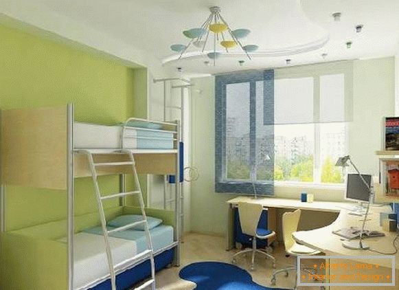 интериор на детска стая с двуетажно легло, снимка 50