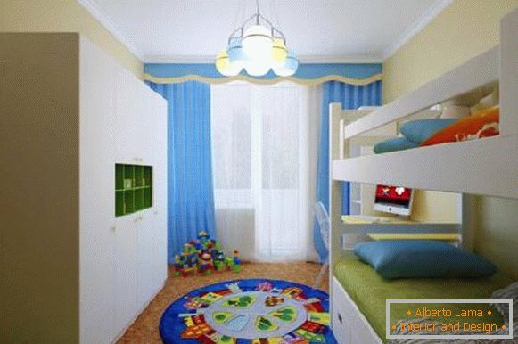 интериор на малка детска стая за две деца, снимка 53