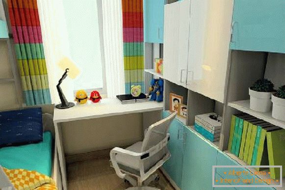 интериор на малка детска стая за две деца, снимка 58