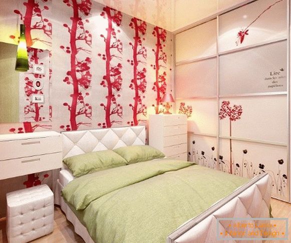 яркий интериор на детска спалня для девочки подростка