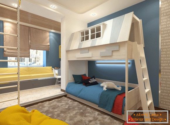 интериор на малка спалня в модерен стил