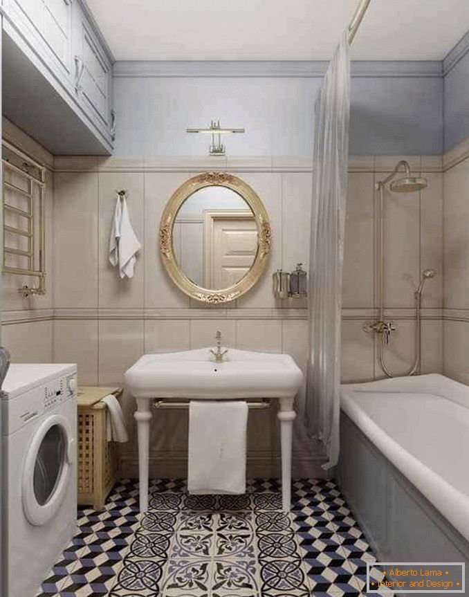 Дизайнът на банята е съчетан с баня