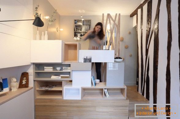 Интериорен дизайн на малък апартамент от Джули Набучит