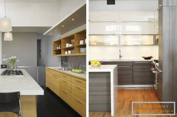 Кухненски дизайн в сиво в интериора - избор на снимки