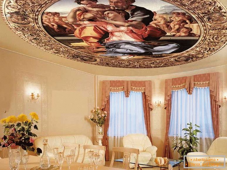 Изключителни опънати тавани, направени по поръчка на влиятелен бизнесмен в Москва.