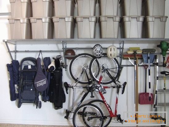 Поръчайте в гаража - Правильно организованные инструменты для ремонта и Метод хранения велосипедов и других предметов