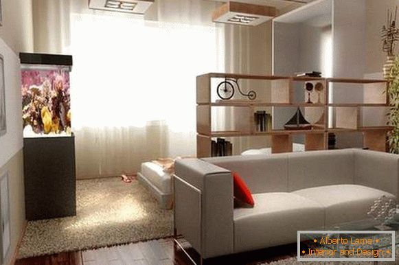как да подредите мебели в едностаен апартамент, снимка 1