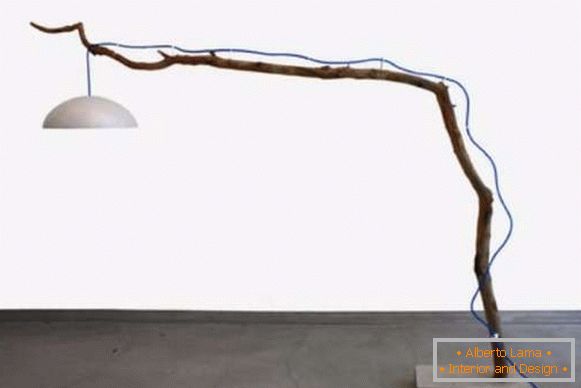 Етажна лампа със собствени ръце - снимка на подовата лампа
