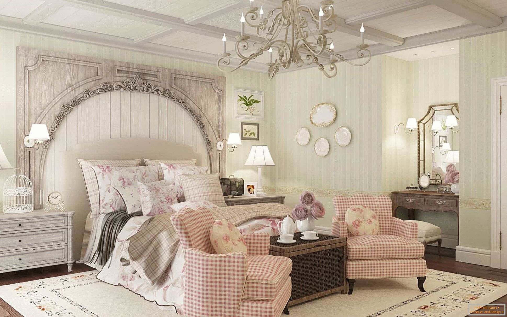 Романтична спалня в стил Прованс