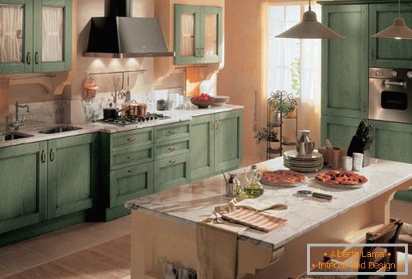 интериор на кухненски мебели фото