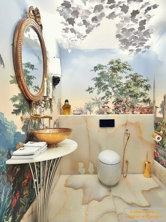 боядисани стени-в-банята