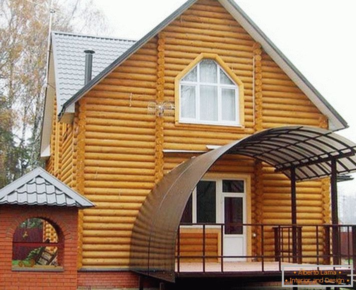 поликарбонатное верандата на къщата