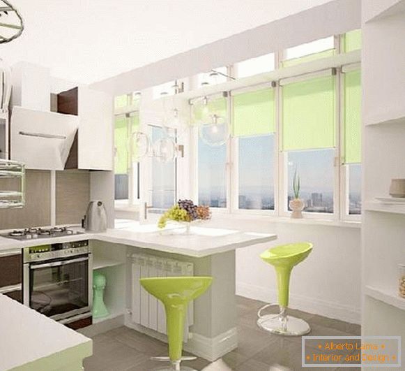 кухненски дизайн с балкон 9 кв.м., снимка 6